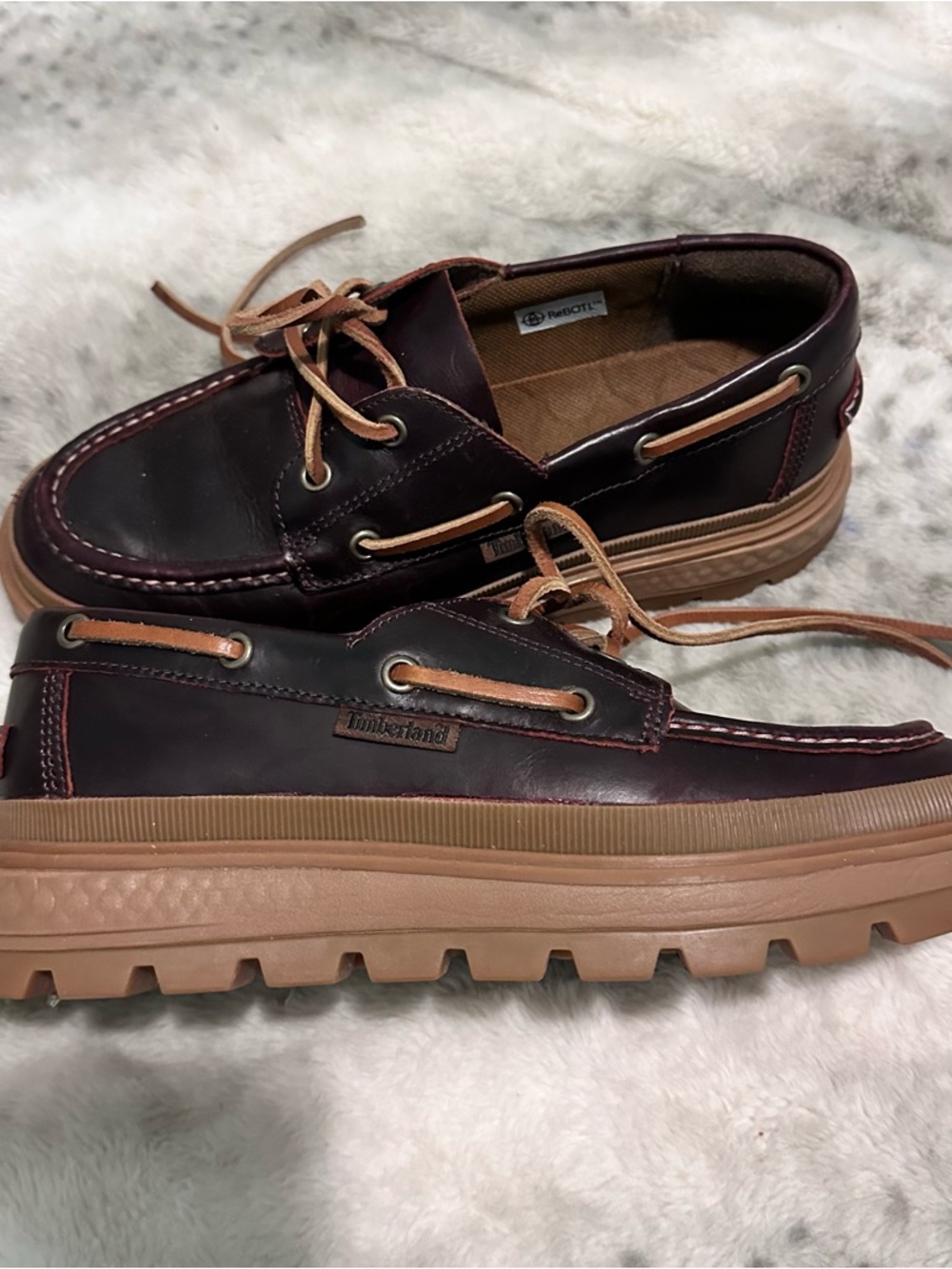 Timberland ladies Ray City Ek platform Shoe – Dark Brown Leather
